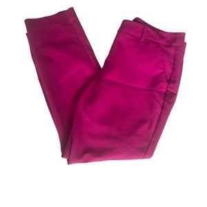Express Hot Pink Columnist‎ Ankle Mid Rise Pants 10R